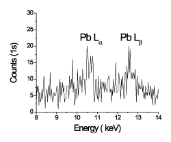 Conventional XRF measurement of a plastic toy
