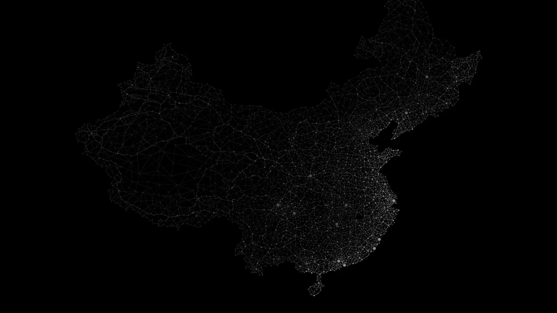 中国办公地点分布示意图（非标准地图）
