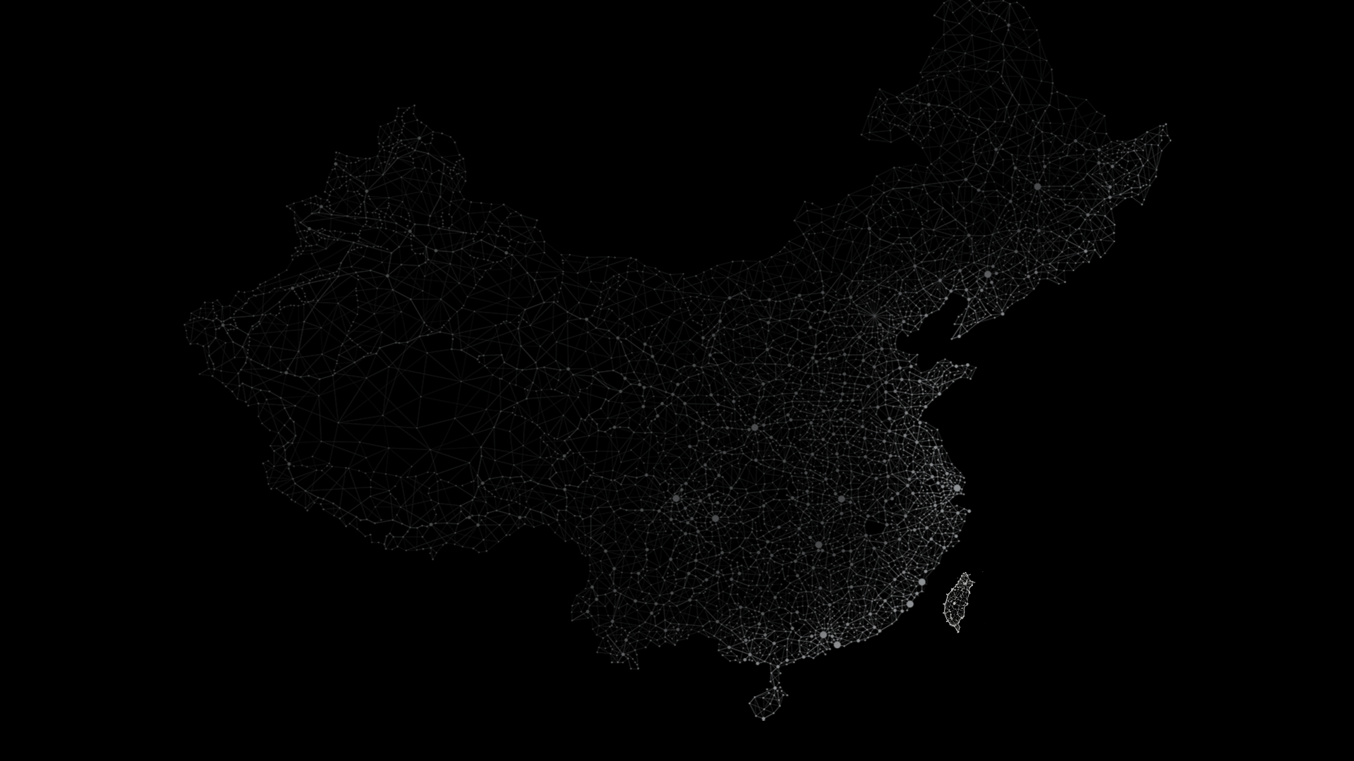 Illustrative China office distribution map (not for geographic reference)